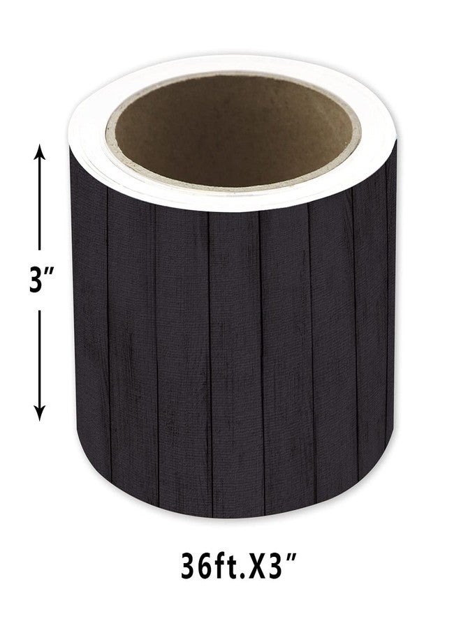 Ceiba Tree Black Wood Bulletin Board Border Straight Border Trim for Classroom Decoration - Image 2